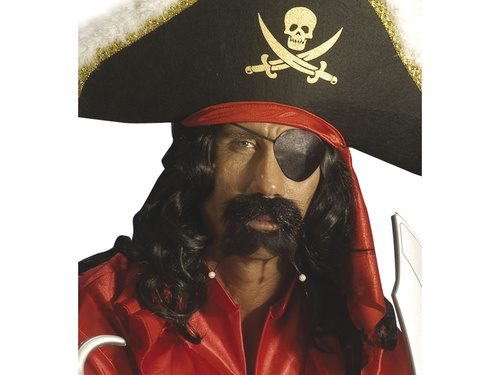 Ochi de pirat - bentiță de pirat din satin - 1 buc.