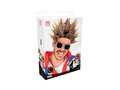 Spiked punk peruca maro