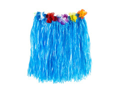 Fustă scurtă hawaiiană albastru - 40 cm - 1 buc.