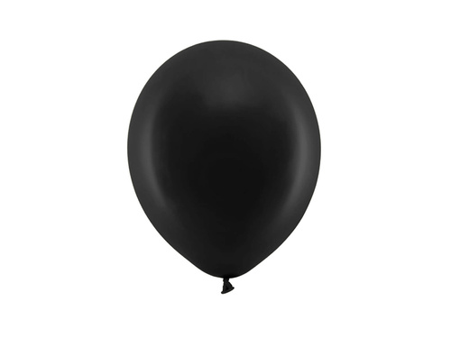 Baloane curcubeu pastel negru - 30 cm - 100 buc.