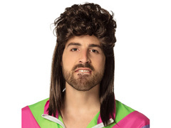 Peruca Disco pentru bărbați maro - Larry - 1 buc.