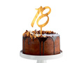 Topper de tort din plexiglas pentru petrecerea aniversării a 18-a - 1 buc.