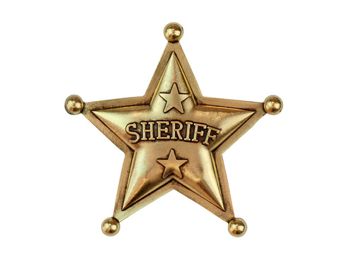 Insignă Sheriff's Star - 1 buc.