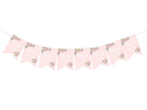 Banner roz pentru petrecerea de absolvire a miresei - 250 cm - 1 buc.