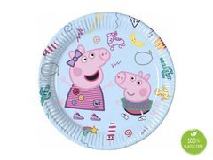Farfurii aniversare Peppa Pig - 23 cm - 8 buc.