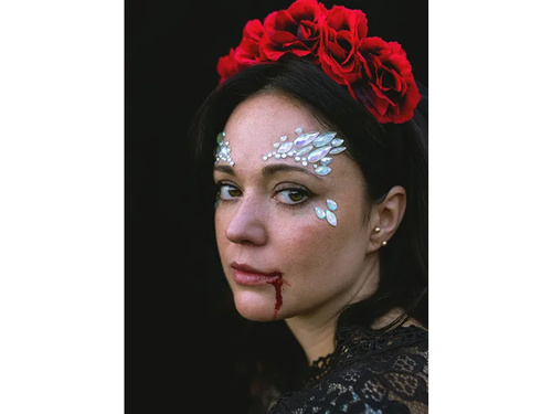 Cristale de față autoadezive care strălucesc în întuneric - 1 op.