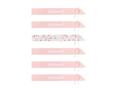 Eșarfe pentru viitoare mireasă și domnișoară de onoare - 6 buc.