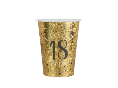 Cupe pentru a 18-a aniversare 18 Sparkling - 250 ml - 10 buc.
