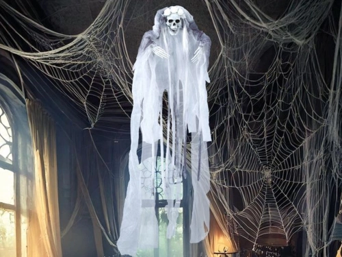 Skeleton Mireasa agățat decor - 70 cm - 1 buc.