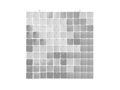 Panou decorativ argintiu - 30 x 30 cm