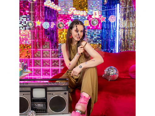 Ghirlandă Retro Disco - 100 cm - 1 buc.