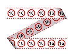 Banner bandă Semn de interdicție 16tka - 15 m - 1 buc.