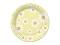 Farfurii de hârtie Daisies - 18 cm - 6 buc.