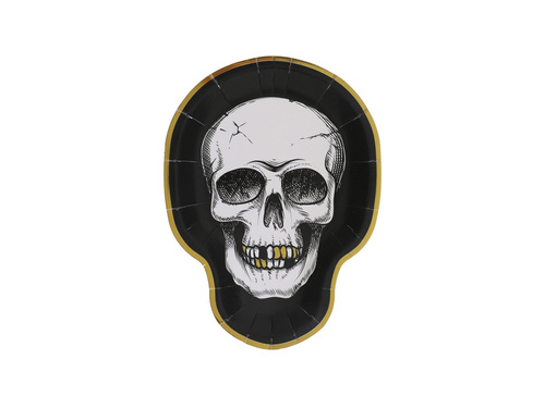 Farfurii craniu - 19 x 25 cm - 10 buc.