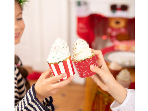 Rulouri de Crăciun pentru cupcakes - 50 buc.