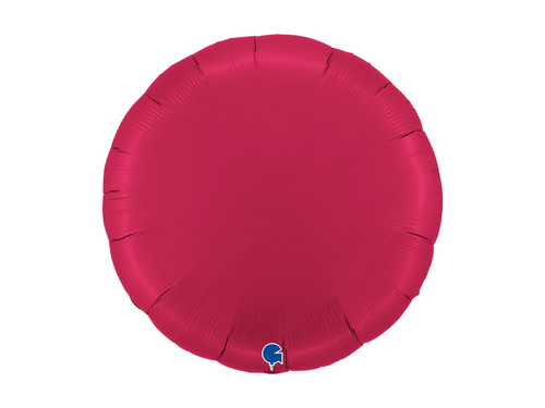 Cherry satin balon rotund din folie - 30" - 1 buc.