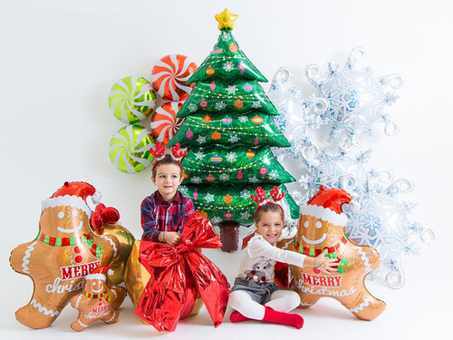 Balon foileton Pom de Crăciun - 106 x 159 cm - 1 buc.