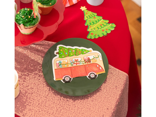 Decor cu paiete - roz auriu - 28 cm x 2 m - 1 buc.