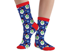 Șosete de Crăciun pentru copii Snowmen - 1 pereche