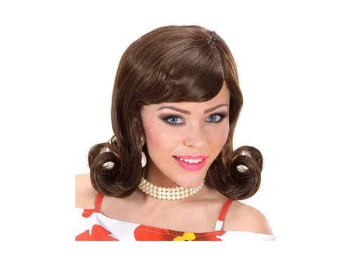 Peruca maro Flip din anii 1960.