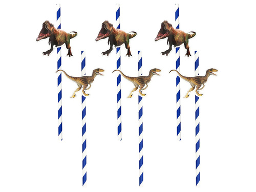 Paie de hârtie T-Rex - 20 cm - 6 buc.