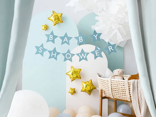Baby Shower stele albastru banner - 290 cm - 1 buc.