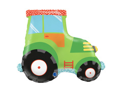 Balon folie verde Tractor - 60x51 cm - 1 buc.