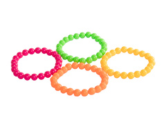 Disco 80s neon brățări - 4 buc.