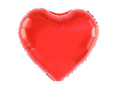 Balon folie Inimă roșu - 81 cm - 1 buc.