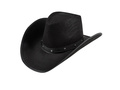 Pălărie de cowboy neagră - 1 buc.