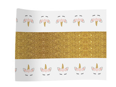 Frumos alergător pentru ziua de naștere Unicorn - 5 m - 1 buc.