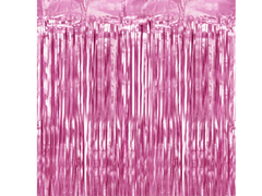 Perdea - perdea ușă roz metalic - 200 cm x 100 cm