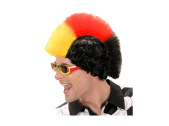 Peruca evantai negru, rosu si galben - Germania/Belgia