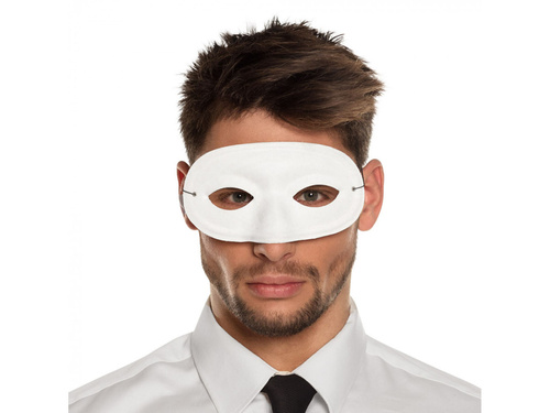 Mască albă de carnaval - 1 buc.