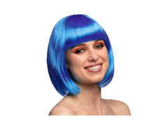 Peruca de cabaret albastru închis