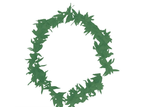 Colier hawaiian din cânepă verde - 1 buc.