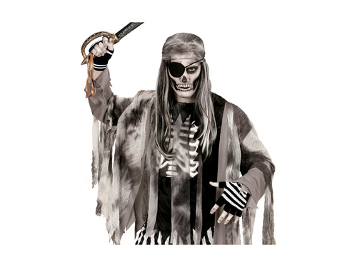 Mănuși din lână cu craniu și tibie fără degete