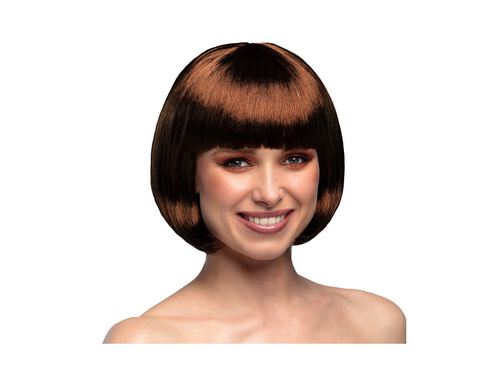 Peruca de cabaret maro ciocolata