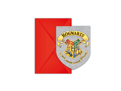 Invitații aniversare Harry Potter - 6 buc.