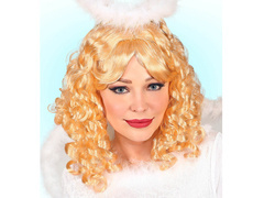 Peruca blonda cu par cret - 1 buc.