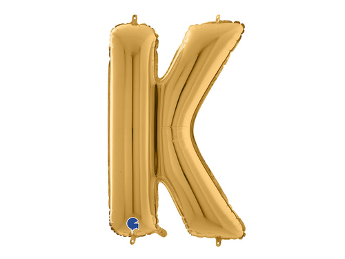 Balon din folie auriu litera K - 66 cm - 1 buc.