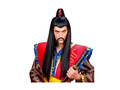 Peruca lungă de samurai japonez