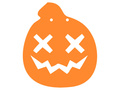 Dovleac de Halloween din hârtie 13 cm - 1 buc.