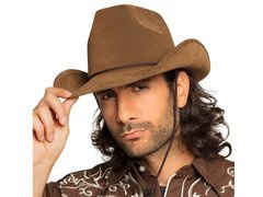 Pălărie de cowboy maro - 1 buc.