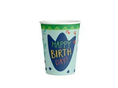 Cupe aniversare dinozauri - 250 ml - 8 buc.