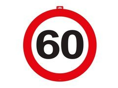 Decorare ușă 60 ban sign - 1 buc.