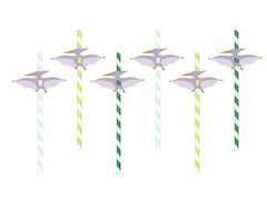 Paie de hârtie dinozauri - 19,5 cm - 6 buc.