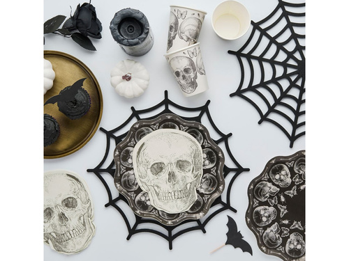 Pahare de hârtie Skull - 250 ml - 8 buc.