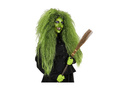 Peruca de vrăjitoare lungă verde