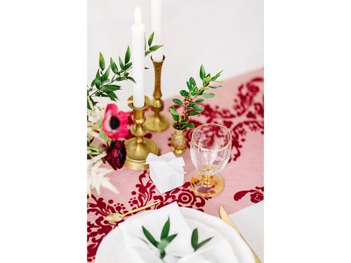 Cutii pătrate pentru oaspeți alb - 10 buc.